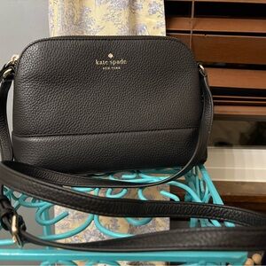 Kate Spade Black Pebbled Leather Crossbody Bag